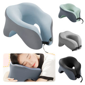 Car Travel Comfort U-Shaped Neck Cushion Memory Foam Breathable Support Pillow for Rest