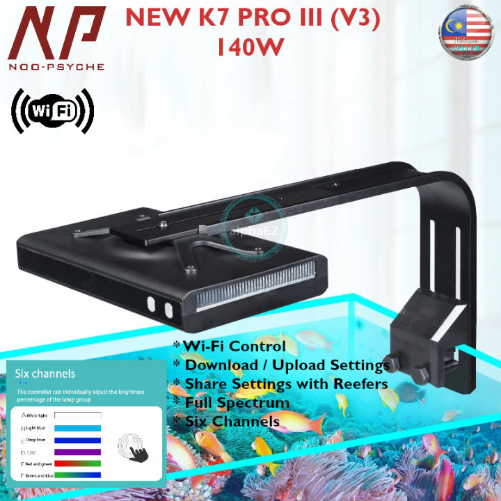 NOOPSYCHE K7 PRO III V3 140W WIFI Full Spectrum Aquarium Led