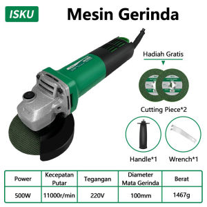 ISKU Mesin Gerinda Tangan 850W Angle Grinder Multifunction/Hand Grinding Machine Angle Grinder 850W
