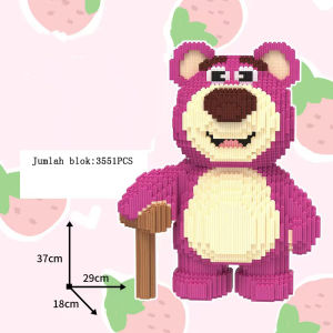 MEKANSM DIY Dekorasi Hiasan  Hadiah Kado Anak Nano Blocks Gelatoni 3D Model Mainan Blok Susun Blok Konstruksi