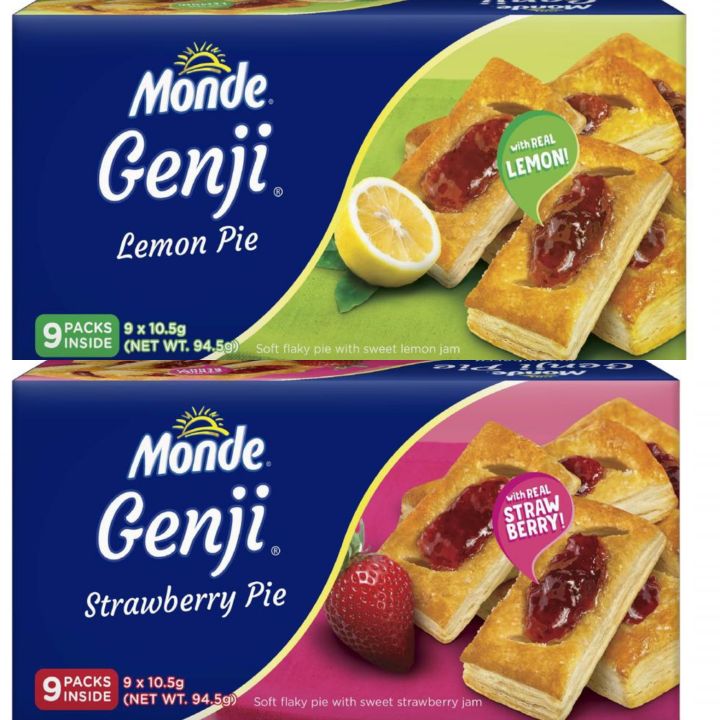MONDE Genji Fruit Pies 10.50g x 9 packs Lazada PH