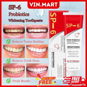 [READY STOCK] SP-6 Toothpaste Probiotics Bright White Toothpaste Gum Repair and Complete Care Toothpaste Deep Clean Toothpaste