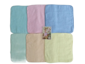 ผ้าขนหนูเช็ดหน้า ขนาด 11x11นิ้ว จำนวน 12ผืน