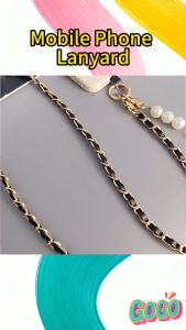 Mobile Phone Lanyard Universal Adjustable Strap Multi-Purpose PU Crossbody Holder Phone Keys Wallet