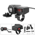 ที่ชาร์จโทรศัพท์มือถือ ที่ชาร์จ usb ติดมอเตอร์ไซค์ Motorcycle charger รุ่นกันน้ำ สำหรับรถมอเตอร์ไซค์. 