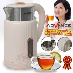 Teko Listrik / Pemanas Air Low Watt ADVANCE Electric Kettle Advance Ak-305 / Electric Kettle ADVANCE 2L / Teko Listrik 2 Liter ~ Noah Online Store