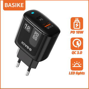 Charger fast charging Wall Charger QC3.0+PD 36W pengisian cepat BASIKE asli Universal untuk ponsel Android dan Apple
