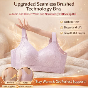 Seamless Comfort Bra Invisible T Shirt Bra Warm Brushed Fabric Autumn Winter Upgrade Slimming Technology Womens Lingerie