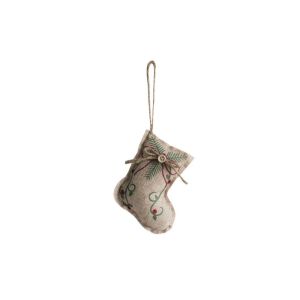 MAOMEI Treo dây chuyền vải bố giáng sinh Trang trí Tái sử dụng Đồ trang trí Giáng sinh Quà Tặng Noel navidad Ngôi sao năm cánh Trang trí cây giáng sinh Nhà