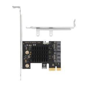 PCIE 1X SATA3.0 2 Port with Low Profile Bracket PCIE to SATA3.0 6Gbps Controller PCIE to SATA3.0 Expansion