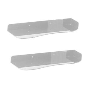 1 Pair Acrylic Wall Mounted Shoe Rack Adjustable Height Floating Display Shelf for Sneakers and Heels Sports Shoe Holder