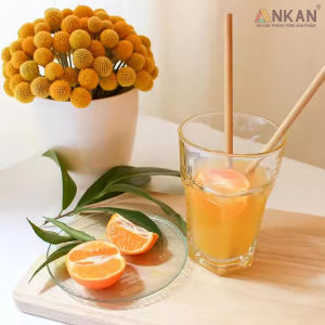 Ống Hút Tre ANKAN Chiều Dài 20cm Dùng Cho Cá Nhân Nhà Hàng Khách Sạn Quà Tặng Doanh Nghiệp Có 3 Kích Cỡ Để Lựa Chọn (10 Ống)