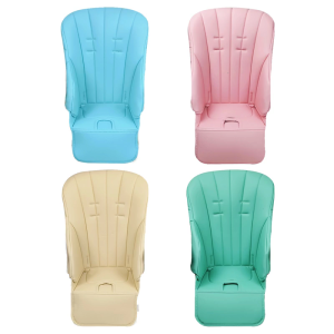 Giftable High Chair Seat Cover Soft PULeather Padded Prevents Spills Stains Easy Maintenance Modern Nursery Essential