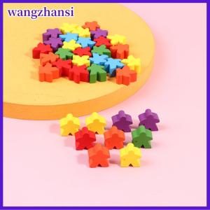 wangzhansi 100Wooden Meeples 16mm Extra Board Game Bits Pawns Chess Pieces Bulk Replacement