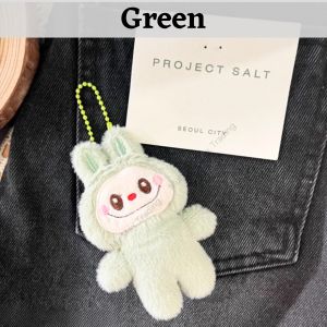 Cartoon Cute Labubu Plush Doll Keychain Backpack Decoration Pendant Couple Girls Toy Present Gift Valentine Birthday 拉布布