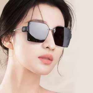New Trendy Kacamata Hitam Titanium Kotak Wanita Sunglasses New Arrival Import Fashion DN148