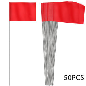 50pack 14x20cm Marker Flags Marking Flags Garden Flags Irrigation Sprinkler Flag Signal Flags