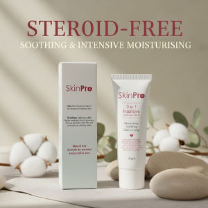 SkinPro 3 in 1 Intensive Cream 100g Steroid-Free Moisturizer for Sensitive & Troubled Skin