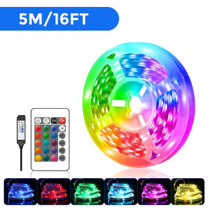 AUTO.8 5M/10M/15Mไฟ LED แบบเส้นไฟ RGB หลากสี ไฟบรรยากาศด้านหลังทีวี จังหวะดนตรี ไฟตกแต่งห้องนอนพร้อมรี