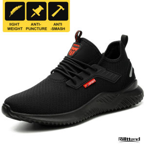 【READY STOCK】 Safety Shoes men steel toe Cap Anti-smashing Anti-piercing Lightweight Breathable Boot