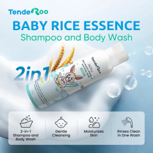 Tenderoo Baby Skin Care Set  Shampoo+Body Wash&Lotion Safe for Newborns&Sensitive Skin 24H Moisture