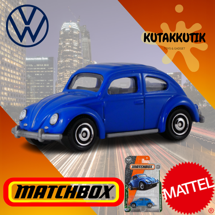Hot Wheels Matchbox '62 Volkswagen Beetle - Classic Die-Cast Car Collectible