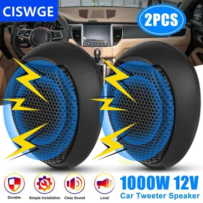 [COD] CISWGE AUTOPARTS 1 cặp loa tweeter vòm xe hơi thông dụng 1000W Loa tần số cao âm thanh mức độ HIFI Giảm tiếng ồn cao chống nước siêu mạnh