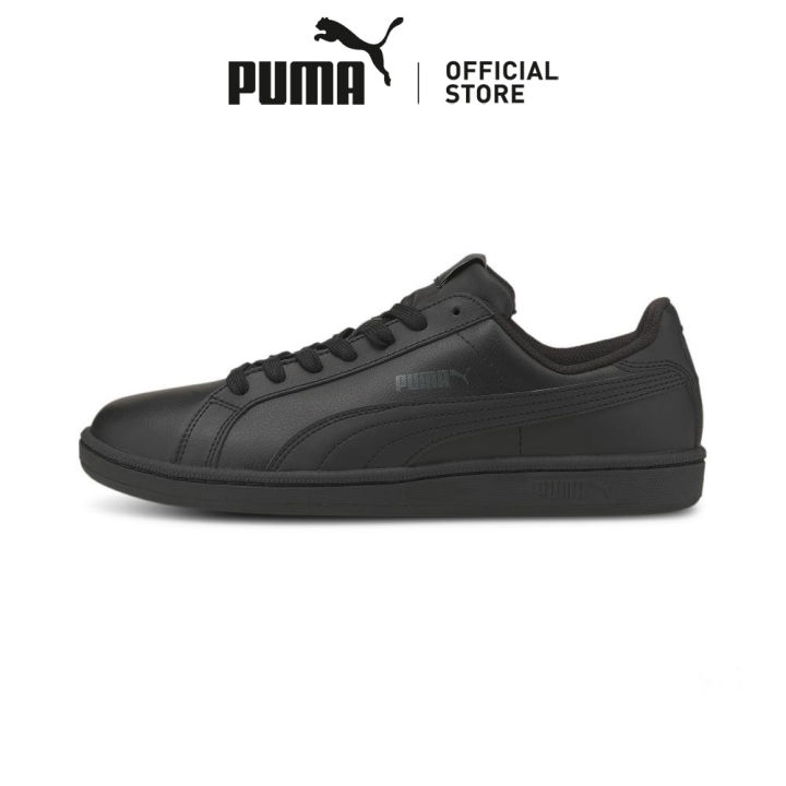 All white leather sales puma shoes