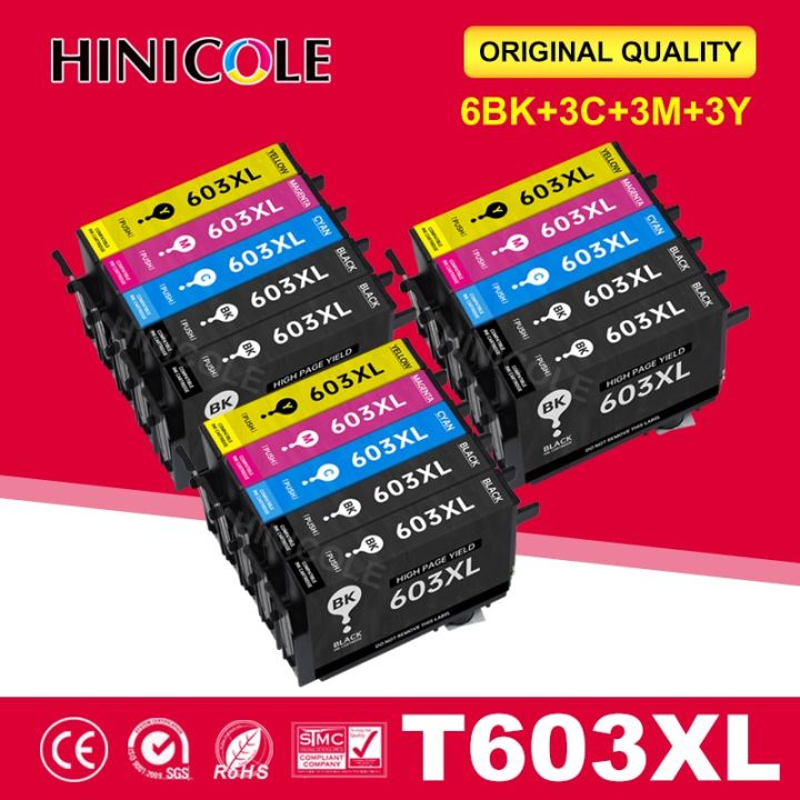 Hinicole 603xl T603 E603 603 Xl Replace For Epson Ink Cartridge For Epson Printer Xp2100 Xp2105 5887
