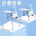 Jollybee 3 in 1 Baby Kids Safety Dining High Chair Booster Seat With Wheels. 