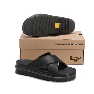 Dép quai chéo doctor martens thái lan da bò cao cấp full hộp đế cao 5cm DA3