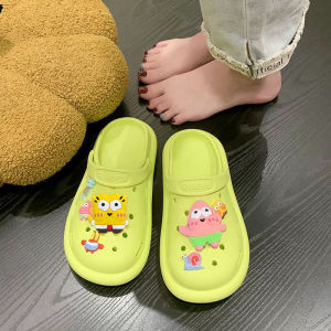 QLshop New Collection รองเท้าเเฟชั่น รองหัวโต2023  มี 5 สีให้เลือกจุกๆ ตัวการ์ตูนเเถมน่ารัก กันลื่นใส่สบาย  พื้นหนา  สาวๆไม่ควรพลาด   ใส่ชิลๆชิคๆ