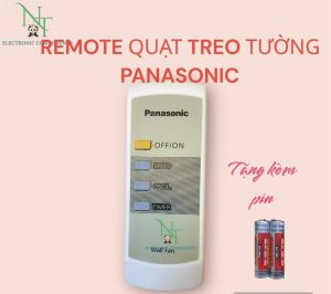 Remote điều khiển quạt treo tường Panasonic hàng đẹp . Tặng kèm pin sử dụng.
