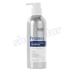 Black Foret Frozen Itch Scalp Anti Dandruff Shampoo 500ml Hair Loss Relief Scalp Cooling Climbazole Care
