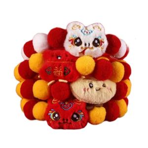 4pcs Colorful Stretchy Pet Collar Styles Plush Collar Decorative Pet Necklace for Cats and Dogs