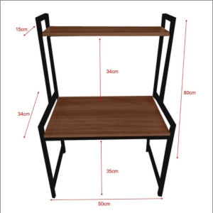 เคาน์เตอร์ 2 ชั้นวางของไมโครเวฟชั้นวางของที่มีลิ้นชักห้องครัวชั้นวางของชั้นวางของที่เก็บของในโฮมออฟฟิศ