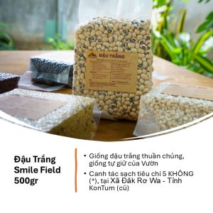 Smile Farm KonTum Đậu Trắng 500gr Canh Tác Thuần Tự Nhiên