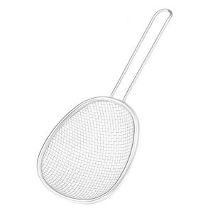 Stainless Steels Fine Mesh Strainer Metal Frying Basket Kitchen Oil Skimmer Large Sieve Drain Net Easy to Use