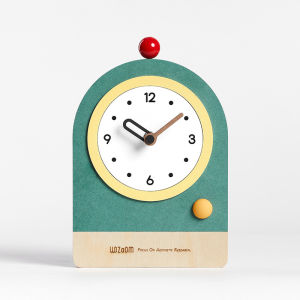 Minimalist Nordic Series Desk Clock Hot Sale Home Living Room Simple and Fashion Mute Creative Vintage Tea Table Clock Art Decorations 13.8x20.5cm