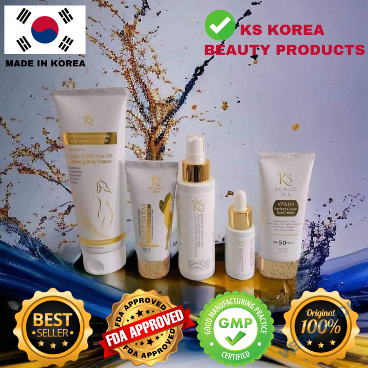 ks glutathione white plus Authentic KS Glutathione White Plus+ for Skin Whitening and Brightening  from Korea (32 Tablets) KS Underarm Cream Vita UV Sun Cream Collagen and  Whitening Soap and Acne Soap White Plus
