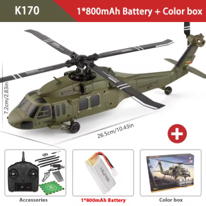 WLtoys เฮลิคอปเตอร์บังคับอินทรีดำ K270โมเดลอัพเกรดเครื่องบินเฮริคอปเตอร์รุ่น RC ไร้แปรงถ่าน UH60พร้อมรีโมทคอนโทรลลื่นไหลด้วยแสง