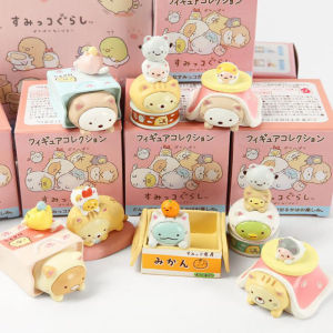 8 pcs/Set Kawaii Japan Sumikko Gurashi Corner Creature Dress up Cute Cat Series Ornaments Decorative Action Figures Doll Toys