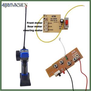 QUANSEN DIY Parts 40M 4CH Transmitter Board Receiver Board Durable RC Circuit Module With Remote Controller For RC Car Model Replacement