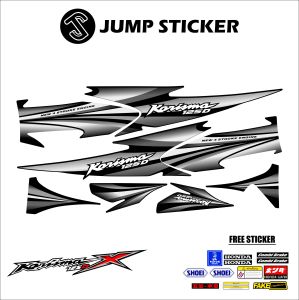 Stiker Striping KARISMA X 125 - 125 D grafis variasi 005