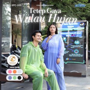RMH Jas Hujan Ponco Celana Praktis Serbaguna Uniseks Elmondo Ceria 205