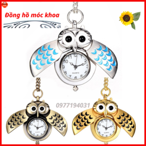 Đồng Hồ Bỏ Túi Hình Chim Cú Fashion USA- Dây Chuyền Đồng Hồ Chất