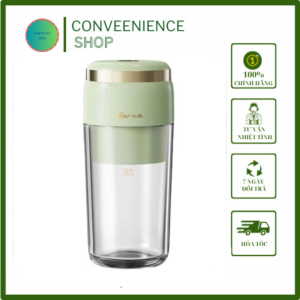 Máy xay sinh tố cầm tay Bear máy xay sinh tố mini sạc điện dung tích 300ml – Hàng chính hãng bảo hành 6-18 tháng