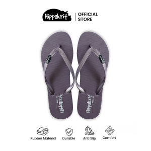 Hippokrit Sandal Jepit Wanita Mild Series Kasual bahan Karet Tebal Rubber Flip Flop Anti licin - Lilac