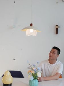 Japanese Wabi-sabi Style Pendant Light Retro Iron Dining Light Cafe Decorative Hanging Light Kitchen Bar Counter Chandelier Ceiling Lights Minimalist Bedroom Bedside ChandelierFast shipping