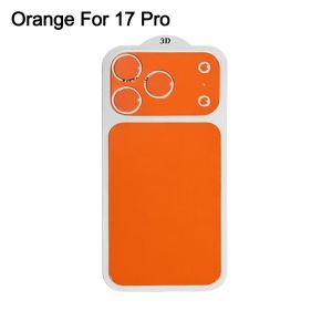 COMEMECO Full Cover Back Sticker Protection Cover Anti Scratch Orange Camera Lens Cover Durable Anti-Shatter Screen Protector Film for iPhone 17Pro/17 Pro Max Phone Protection Accessories
